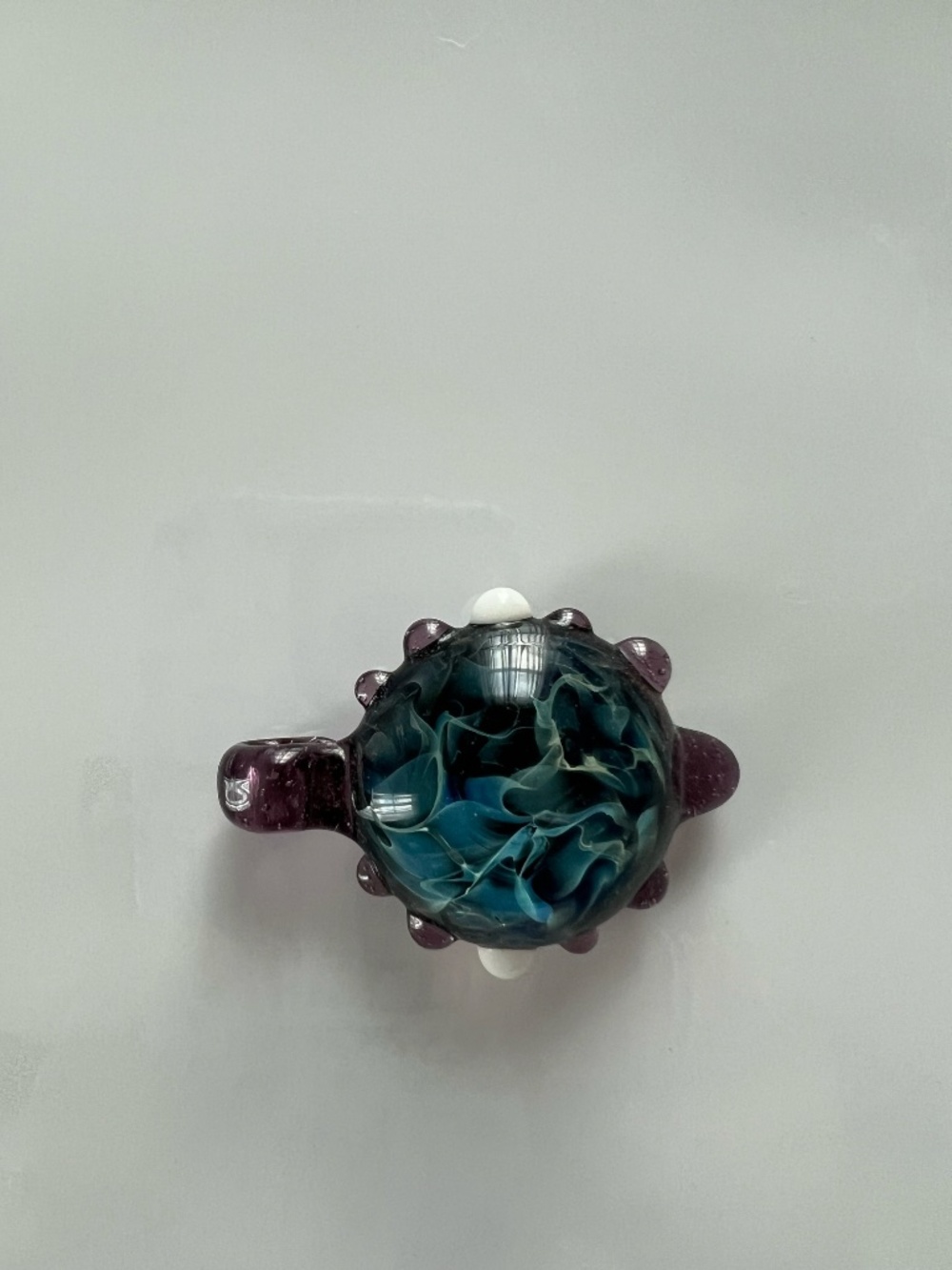 Blown-Glass Necklace Pendant, Made in Colorado. - Picture 4 of 4